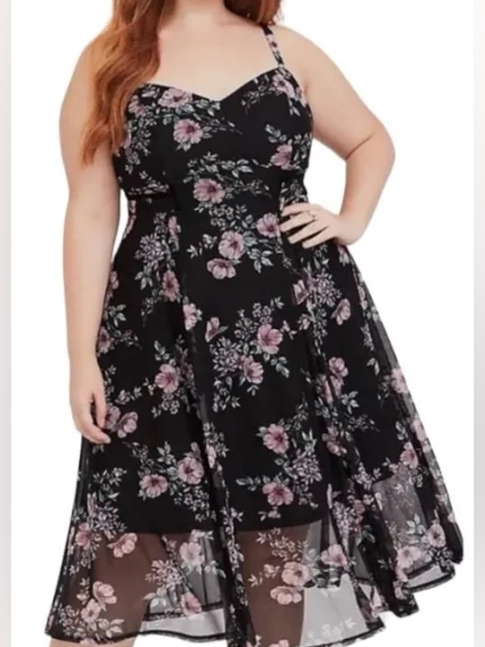 City chick convertible, strapless floral sequin brocade corset dress - Picture 3 of 9